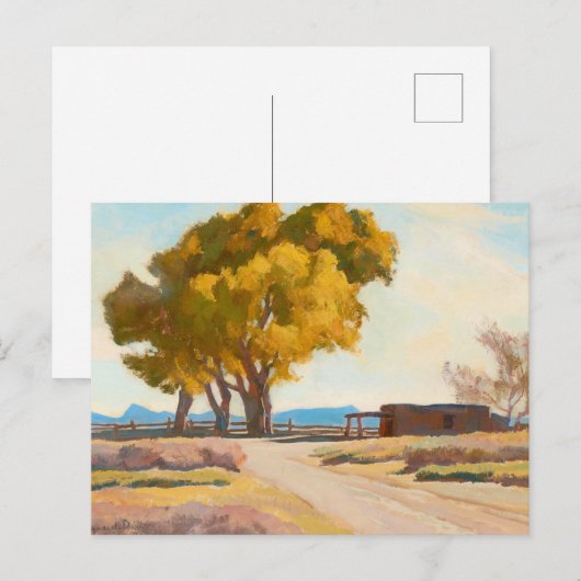 Homestead van Maynard Dixon Briefkaart (Voorkant / Achterkant)