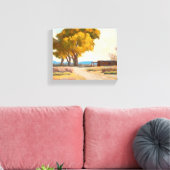 Homestead van Maynard Dixon Canvas Afdruk (Insitu (Woonkamer))