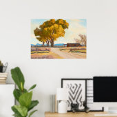 Homestead van Maynard Dixon Poster (Thuiskantoor)