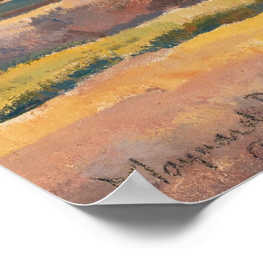 Homestead van Maynard Dixon Poster (Hoek)