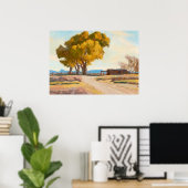 Homestead van Maynard Dixon Poster (Thuiskantoor)