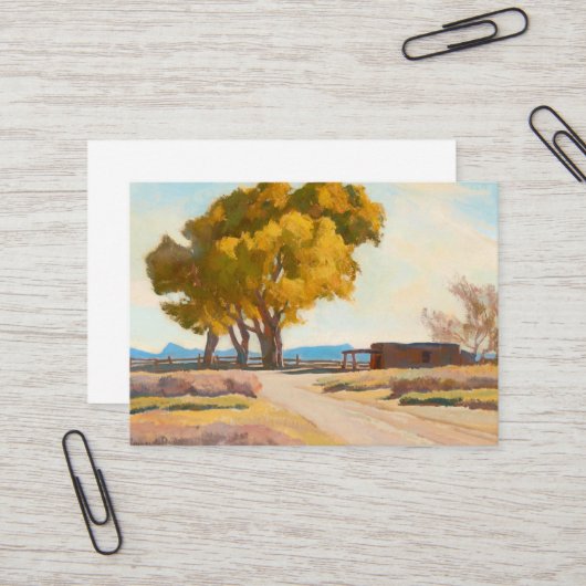 Homestead van Maynard Dixon Visitekaartje (Voorkant / Achterkant in situ)