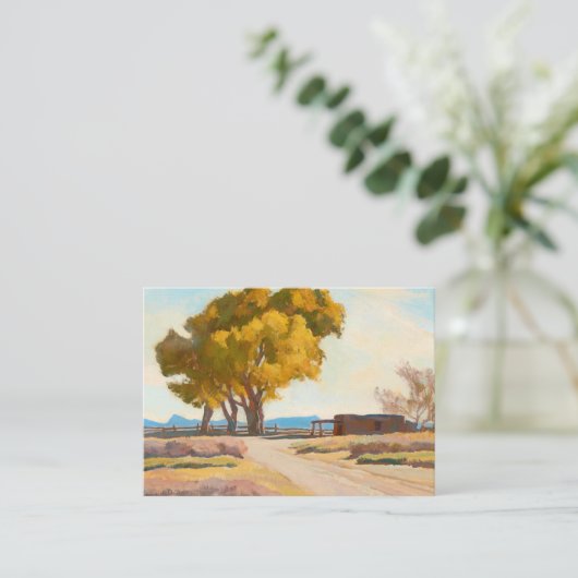 Homestead van Maynard Dixon Visitekaartje (Staand voorkant)