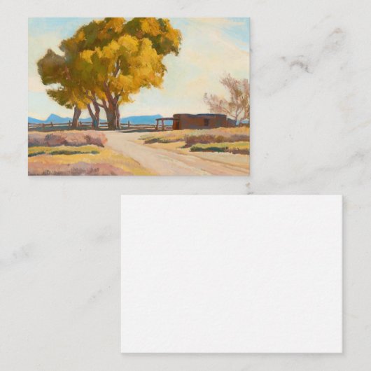 Homestead van Maynard Dixon Visitekaartje (Voorkant / Achterkant)