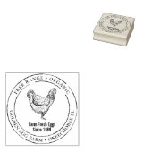  Homesteading 🐔🥚 Gepersonaliseerd Ei Rubberstempel (Gestempeld)
