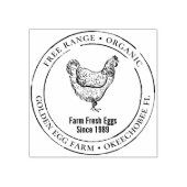  Homesteading 🐔🥚 Gepersonaliseerd Ei Rubberstempel (Afrduk)