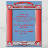 Homestyle-koken VANDAAG SPECIALE toevoeging Flyer (Voorkant)