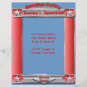 Homestyle-koken VANDAAG SPECIALE toevoeging Flyer (Achterkant)