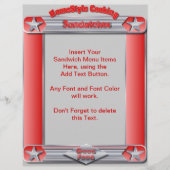 Homestyle SANDWICHES-menu Invoegen (Voorkant)