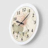 Hometime Old-Style | Antique Red Roses | Retro Rom Grote Klok (Hoek)