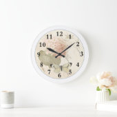 Hometime Old-Style | Antique Red Roses | Retro Rom Grote Klok (Huis)