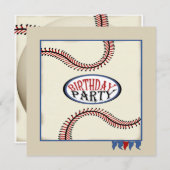 Hometown Baseball Verjaardag Kaart (Voorkant / Achterkant)