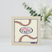 Hometown Baseball Verjaardag Kaart (Staand voorkant)