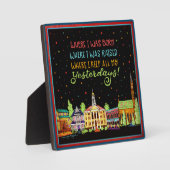 Hometown Born en opgewekte inspiratie Fotoplaat (Voorkant)