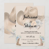 Hometown Country Wedding Feestdagenkaart (Voorkant / Achterkant)