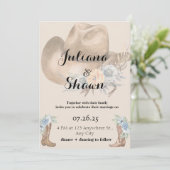 Hometown Country Wedding Feestdagenkaart (Staand voorkant)