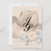 Hometown Country Wedding Feestdagenkaart (Achterkant)