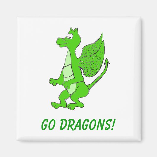 "Hometown Pride"-vierkant koelkast Magnet (Voorkant)