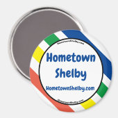 Hometown Shelby Leuke Kleuren Magneet (Voorkant / Achterkant)