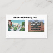 Hometown Shelby Visitekaartje (Achterkant)