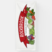 Hometown toevoegen | Boerenmarkt tekenen Spandoek (Verticaal)