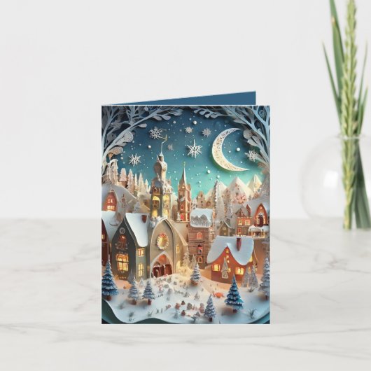 Hometown voor Kerstmis Kaart (Voorkant)