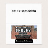 HometownShelby.com Gevouwen Visitekaartje (Buitenkant ongevouwen)