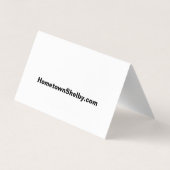 HometownShelby.com Gevouwen Visitekaartje (Achterkant)