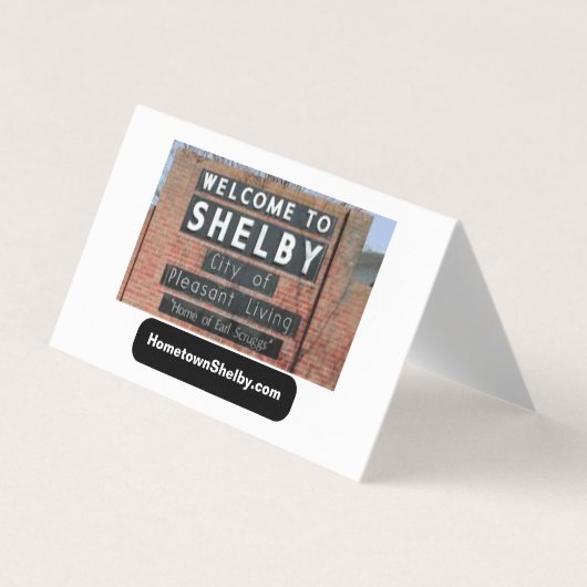 HometownShelby.com Gevouwen Visitekaartje (Voorkant)