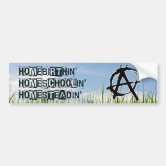 Homeverjaarin' Homeschoolin' Homesteadin' Bumpersticker