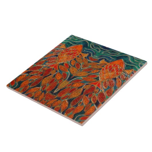 "Homeward" (schilderij) Tegeltje (Zijkant)