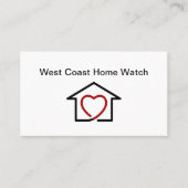 HomeWatch- en conciërgeservices Visitekaartje (Voorkant)