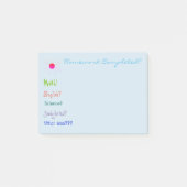 Homewerk voor notities achteraf post-it® notes (Voorkant)