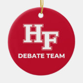 Homewood-Flossmoor Debat Team Ornament (Voorkant)