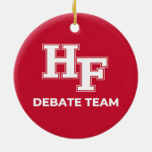 Homewood-Flossmoor Debat Team Ornament (Achterkant)