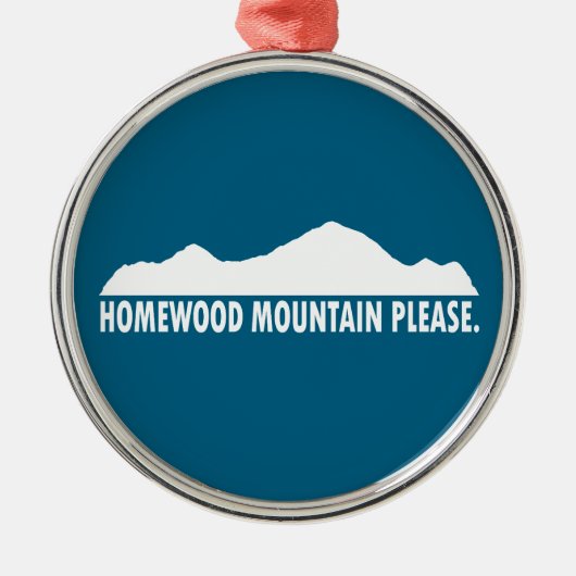 Homewood Mountain Resort alsjeblieft Metalen Ornament (Voorkant)
