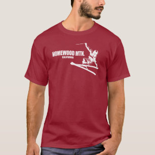 Homewood Mountain Resort Californië Skiër T-shirt