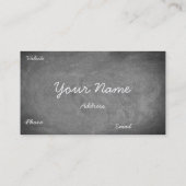 Homework Assistance Chalkboard Typografie Visitekaartje (Achterkant)