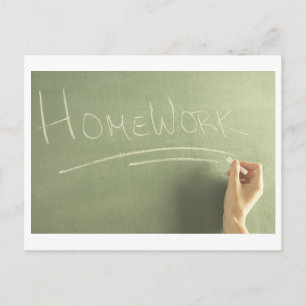 Homework Banner Briefkaart