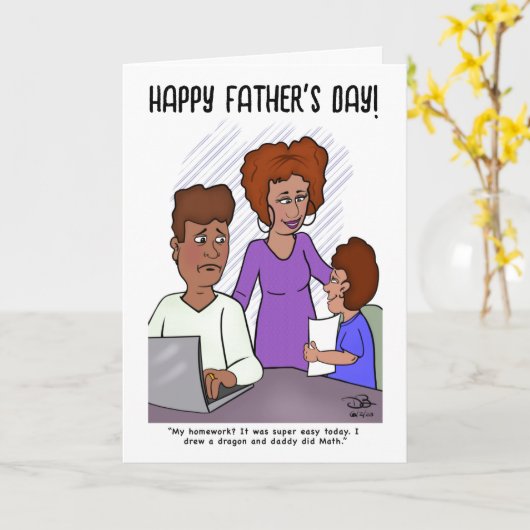 Homework Folded Wenskaart Kaart (Gele Bloem)