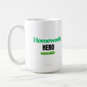 HomeWork Hero: Student Mode T-shirt Koffiemok (Links)