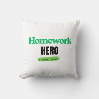 HomeWork Hero: Student Mode T-shirt Kussen