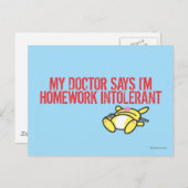 Homework Intollerant Briefkaart (Voorkant / Achterkant)