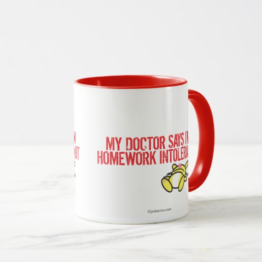 Homework Intollerant Mok (Voorkant rechts)