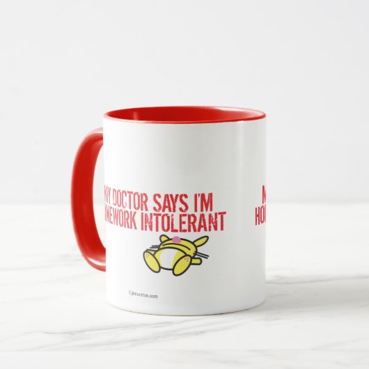 Homework Intollerant Mok (Voorkant links)