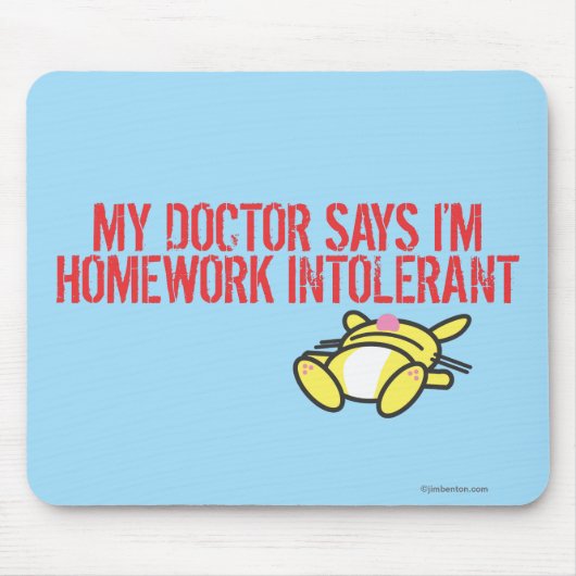 Homework Intollerant Muismat (Voorkant)