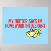 Homework Intollerant Poster (Voorkant)
