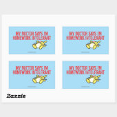 Homework Intollerant Rechthoekige Sticker (Vel)