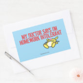 Homework Intollerant Rechthoekige Sticker (Envelop)
