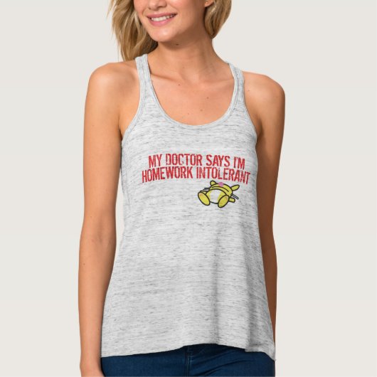 Homework Intollerant Tanktop (Voorkant)
